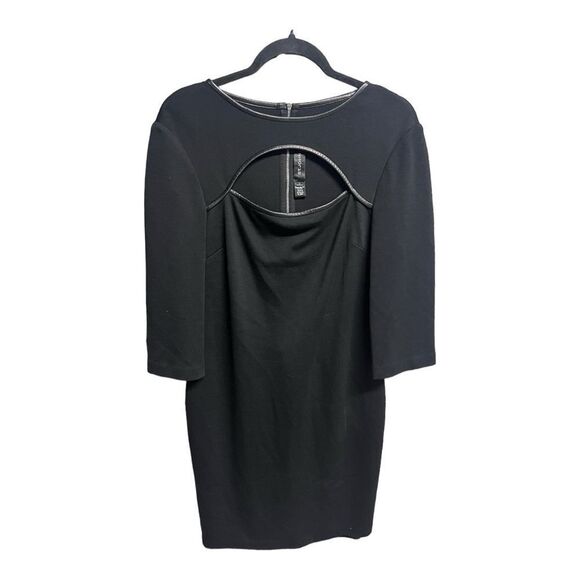 St. John Black Long Sleeve Dress - Picture 2 of 8